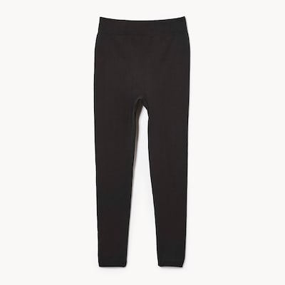 Footless Fleece Tights - Onyx