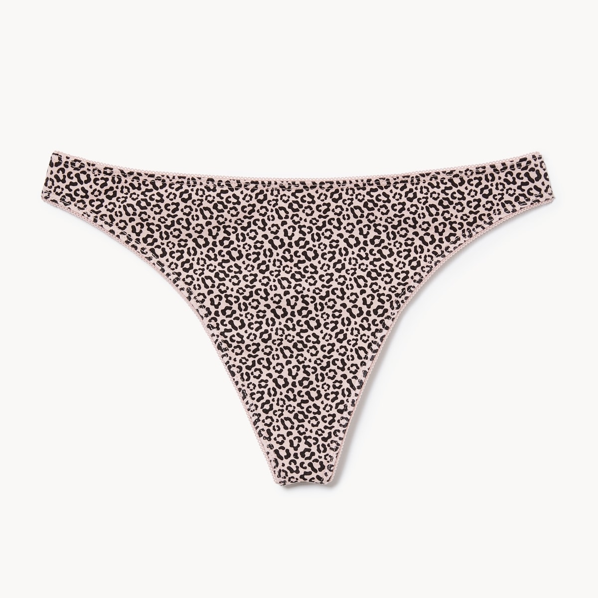 Tanga en coton  picots