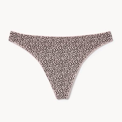 Cotton Picot Thong - Beige