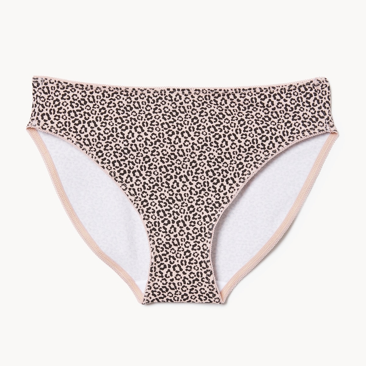 Culotte bikini en coton  picots