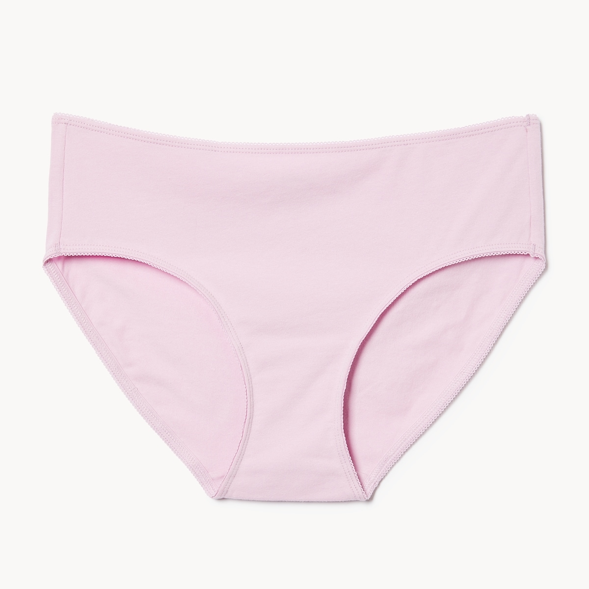 Culotte  taille basse en coton  picots - Lilas