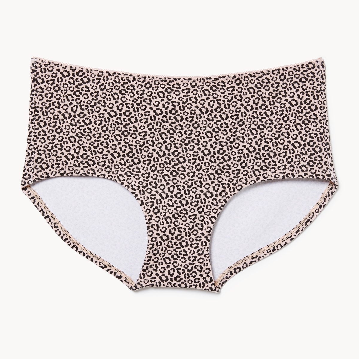 Cotton Picot Boyshort - Beige
