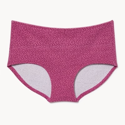 Cotton Picot Boyshort - Mauve