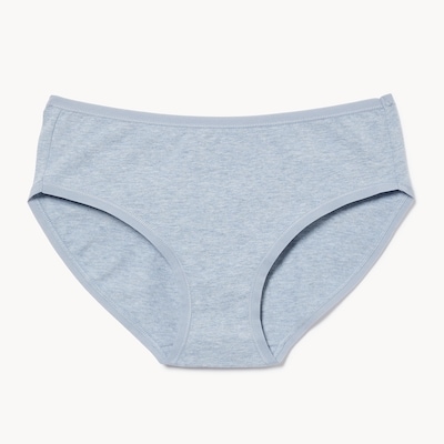 Culotte à taille basse en coton - Bleu