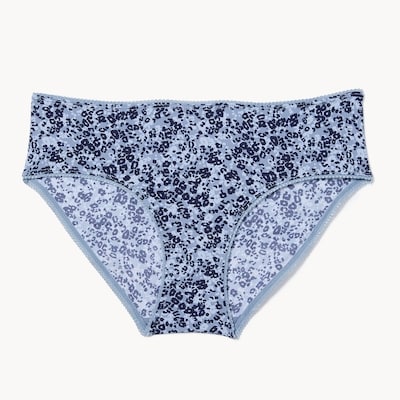 Culotte à taille basse à picots - Bleu