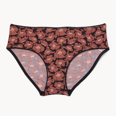 Culotte à taille basse à picots - Noir