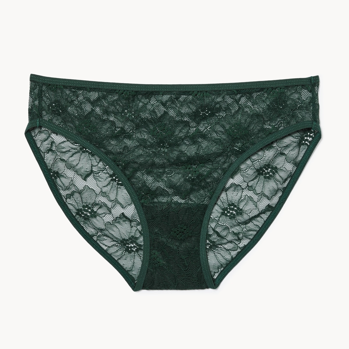 Culotte bikini en dentelle - Vert Fonc