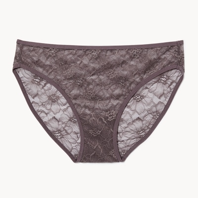 Lace Bikini - Dark Taupe