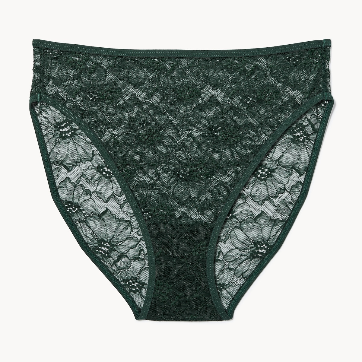Culotte chancre en dentelle - Vert Fonc