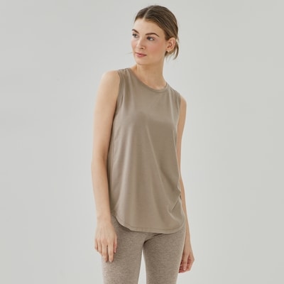 Active Muscle Tank - Light Brown