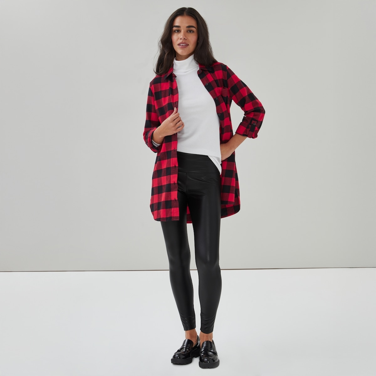 Faux Leather Legging - Jf Black
