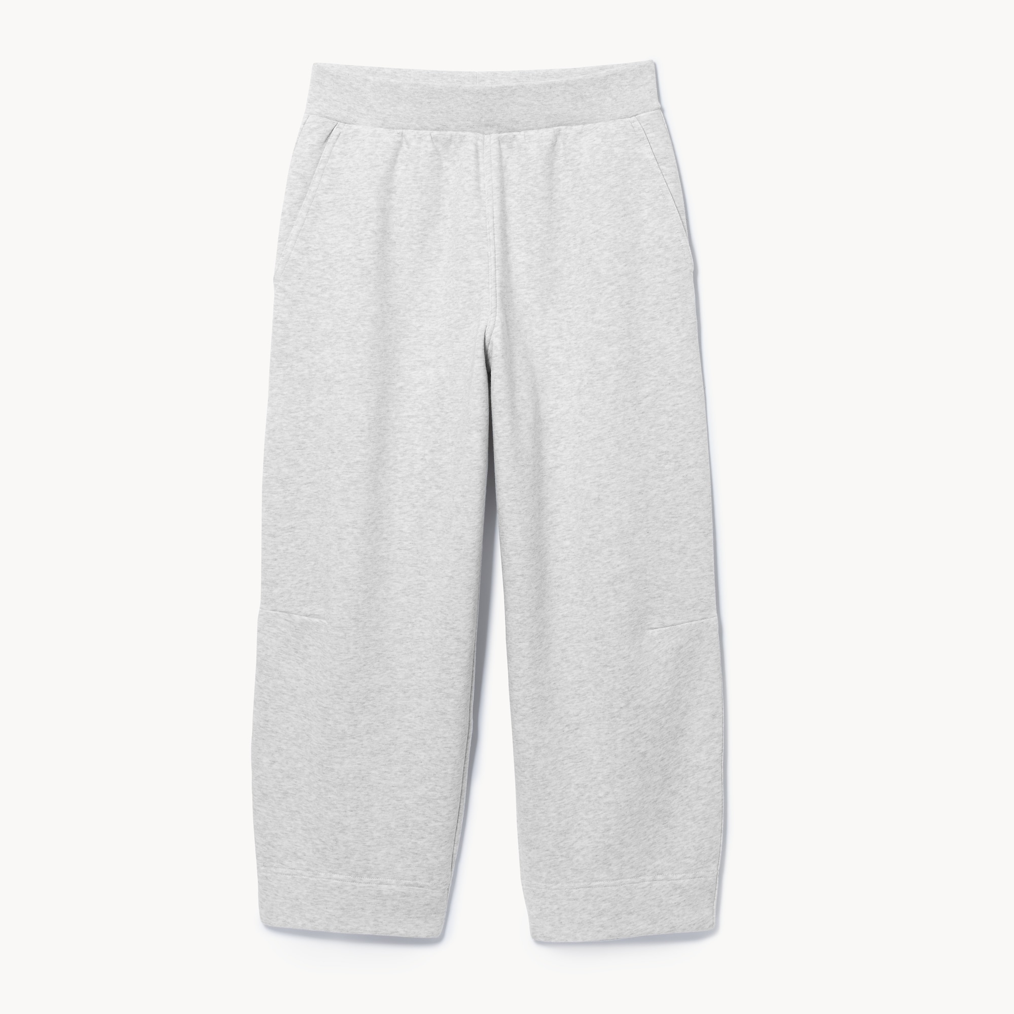 Active Barrel Leg Fleece Jogger in Light Grey Mix from Joe Fresh