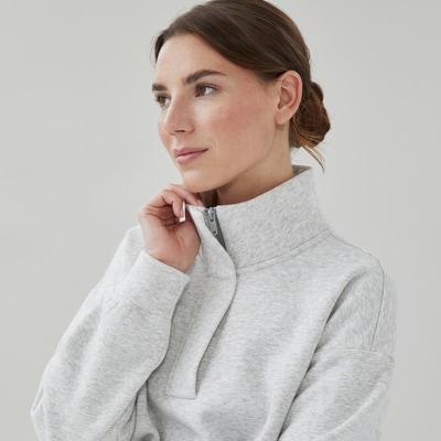 Active Fleece Sweatshirt - Light Grey Mix