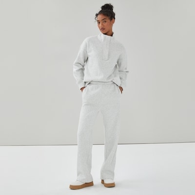Active Fleece Straight Pant - Light Grey Mix