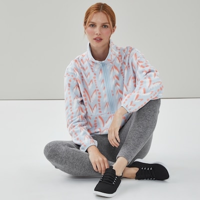 Active Microfleece Half-Zip Jacket - Pastel Blue