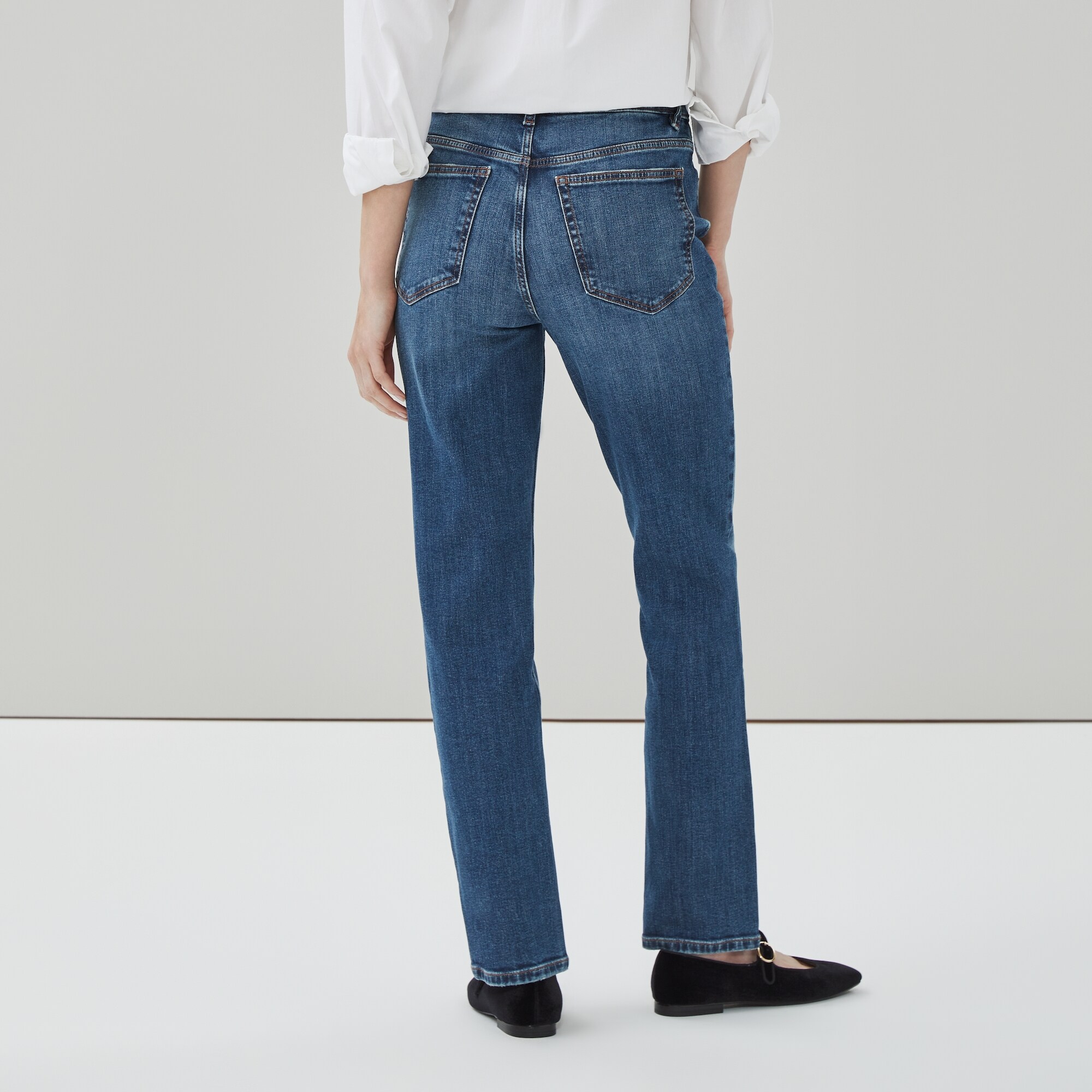 Dark Wash Slim Straight Jean