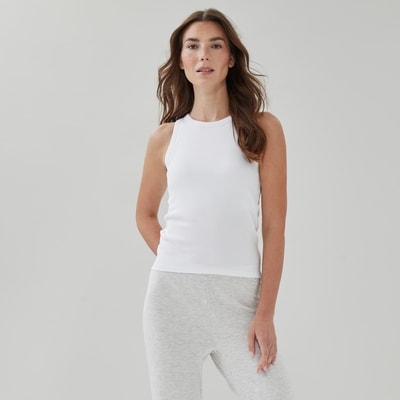 Bra Sleep Tank - White