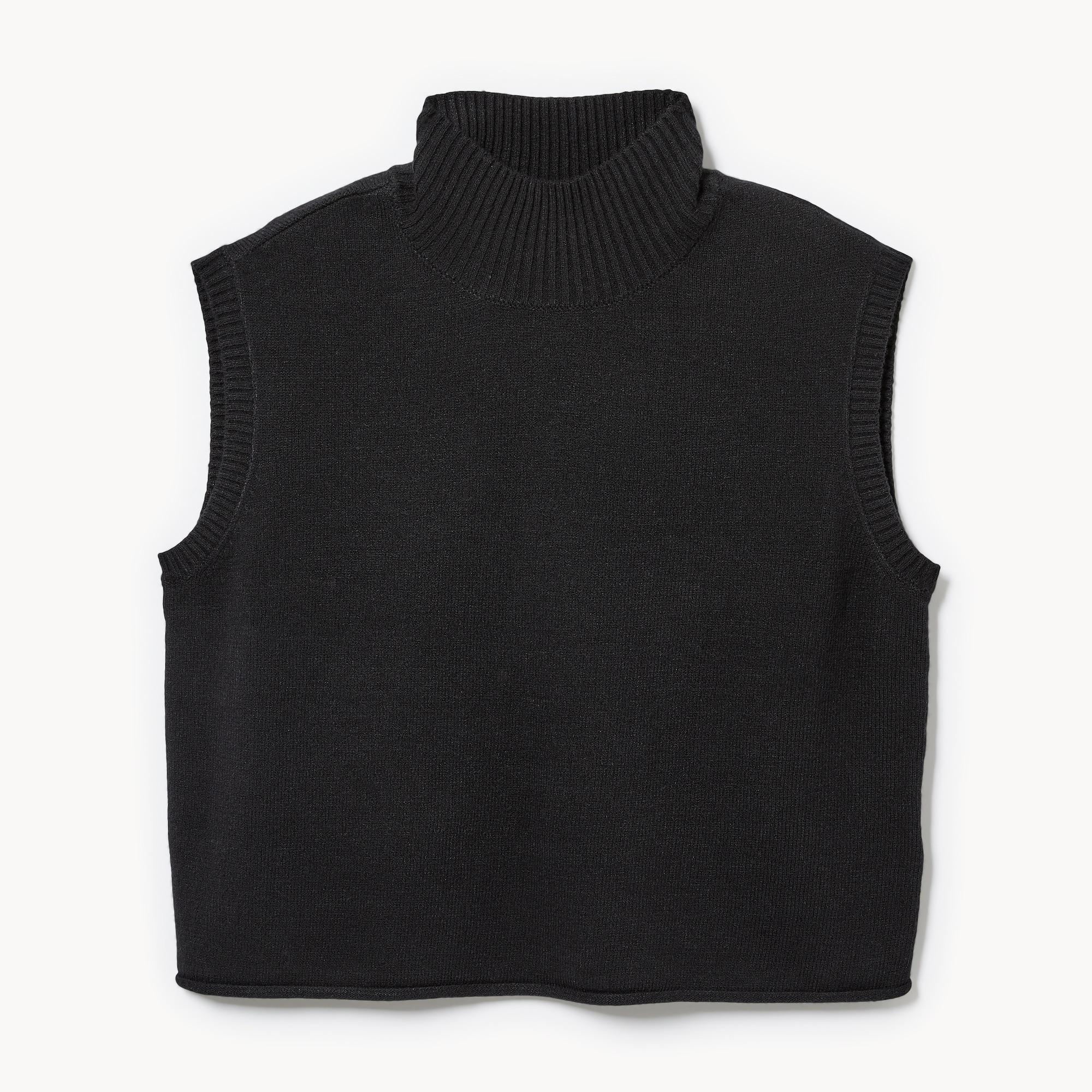 Mock Neck Sweater Tank in JF Black from Joe Fresh
