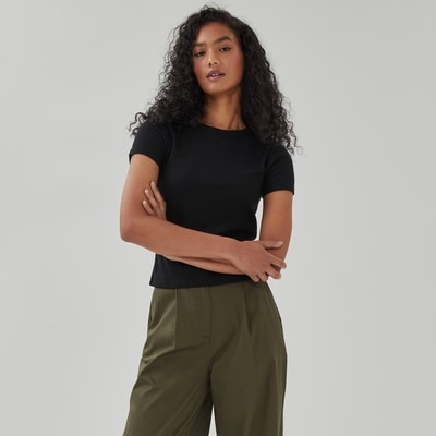 Rib T-Shirt - JF Black