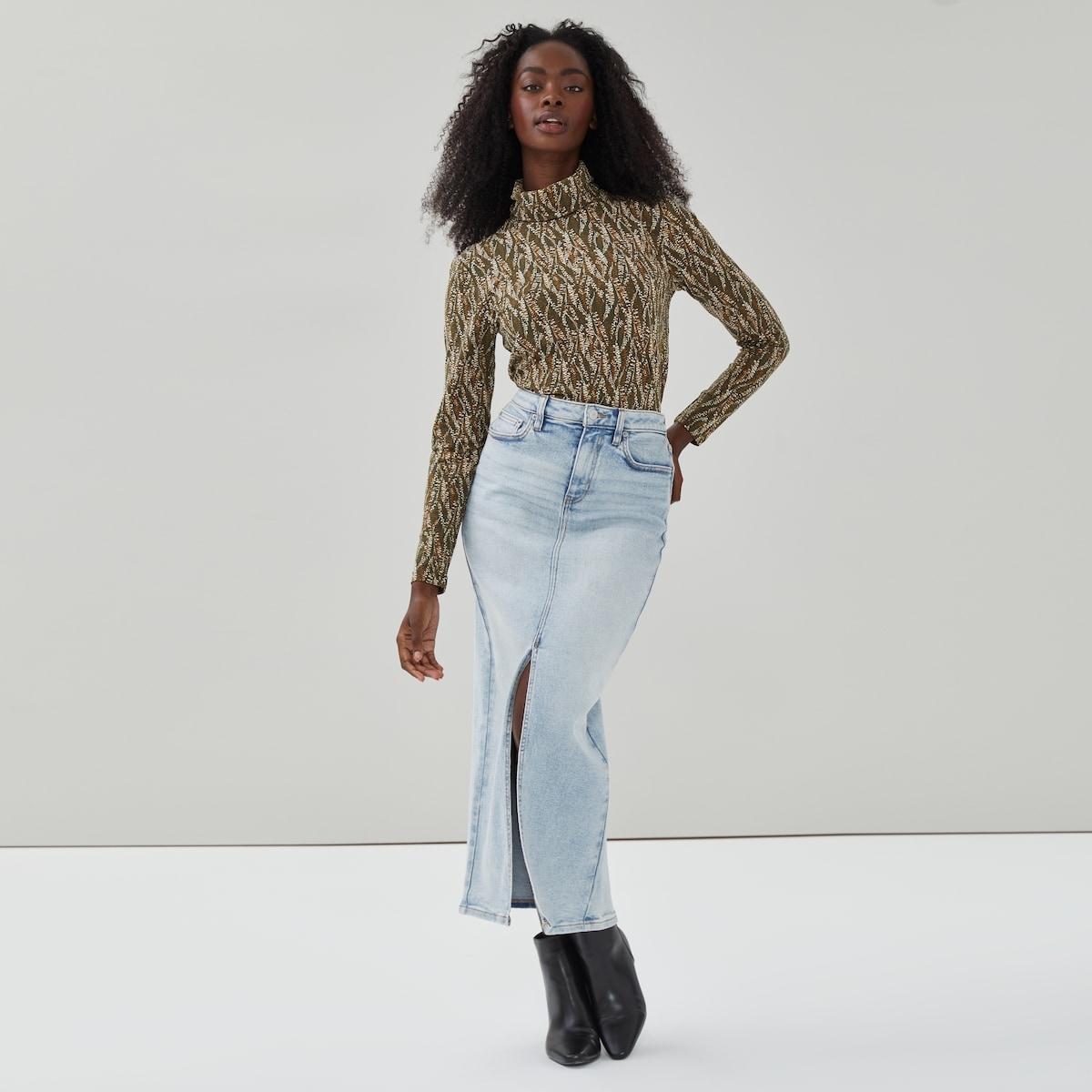 Col roul imprim - Olive Fonc