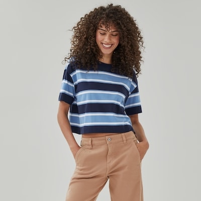 Joe Fresh Striped Cropped T-Shirt 1 ea, $25.00/1ea