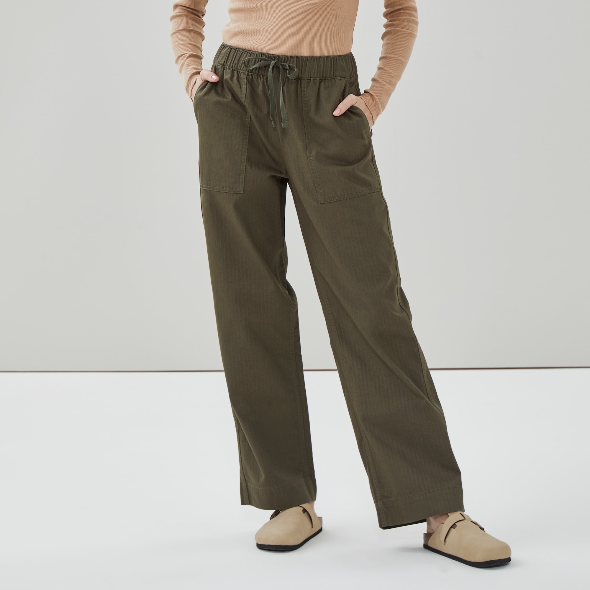 Utility Pant in Dark Olive from Joe Fresh