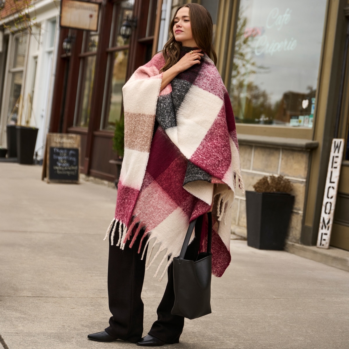 Plaid Woven Wrap