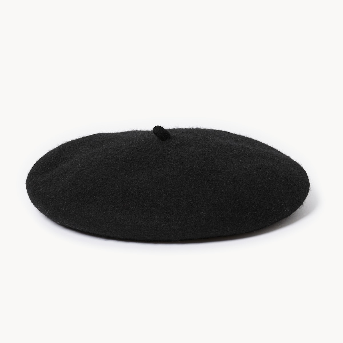 Bret en laine mlange - Noir Jf