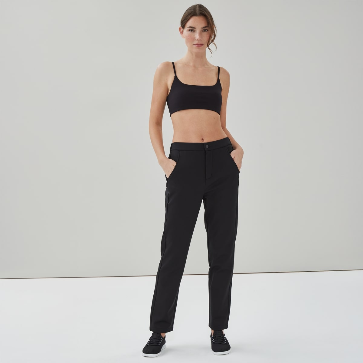 Pantalon sport en molleton - Noir