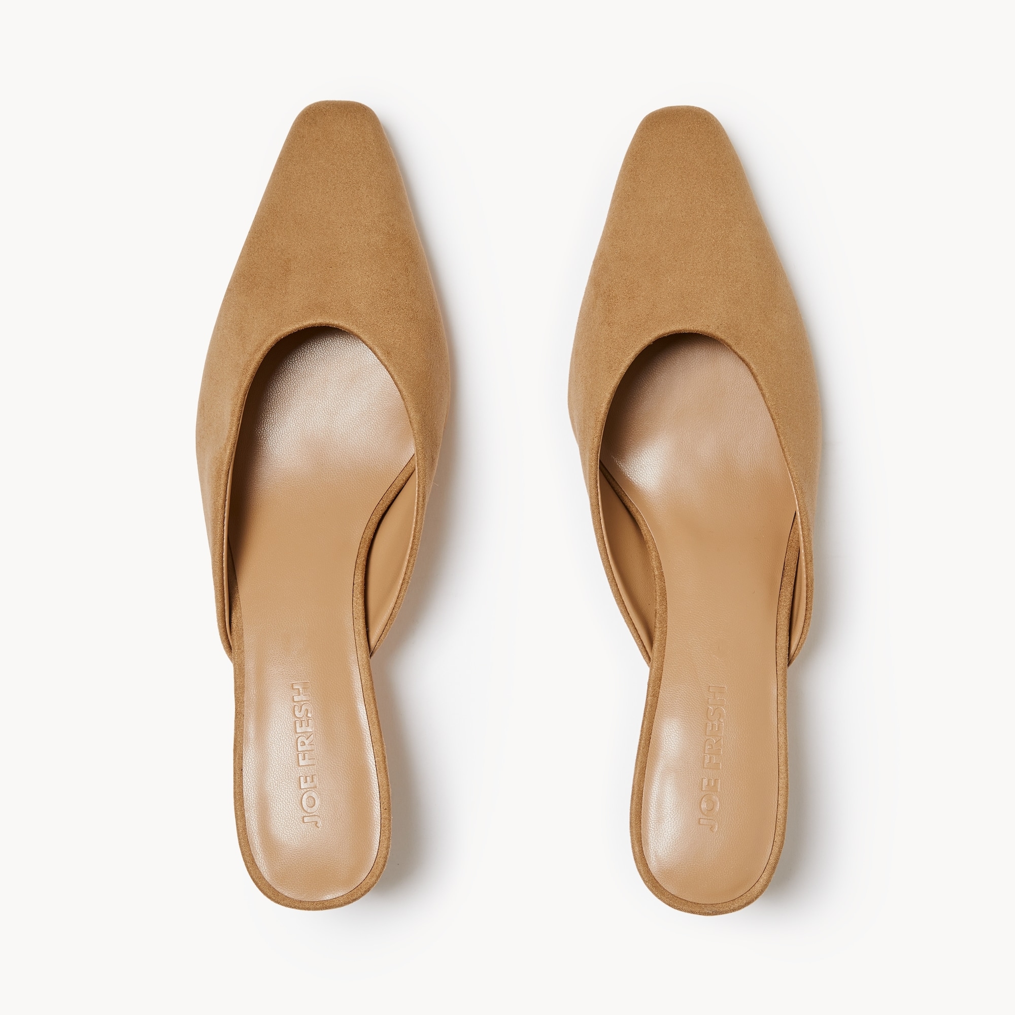 Dressy Mules in Camel from Joe Fresh