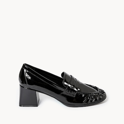 Mocassins à talon moulé - Noir