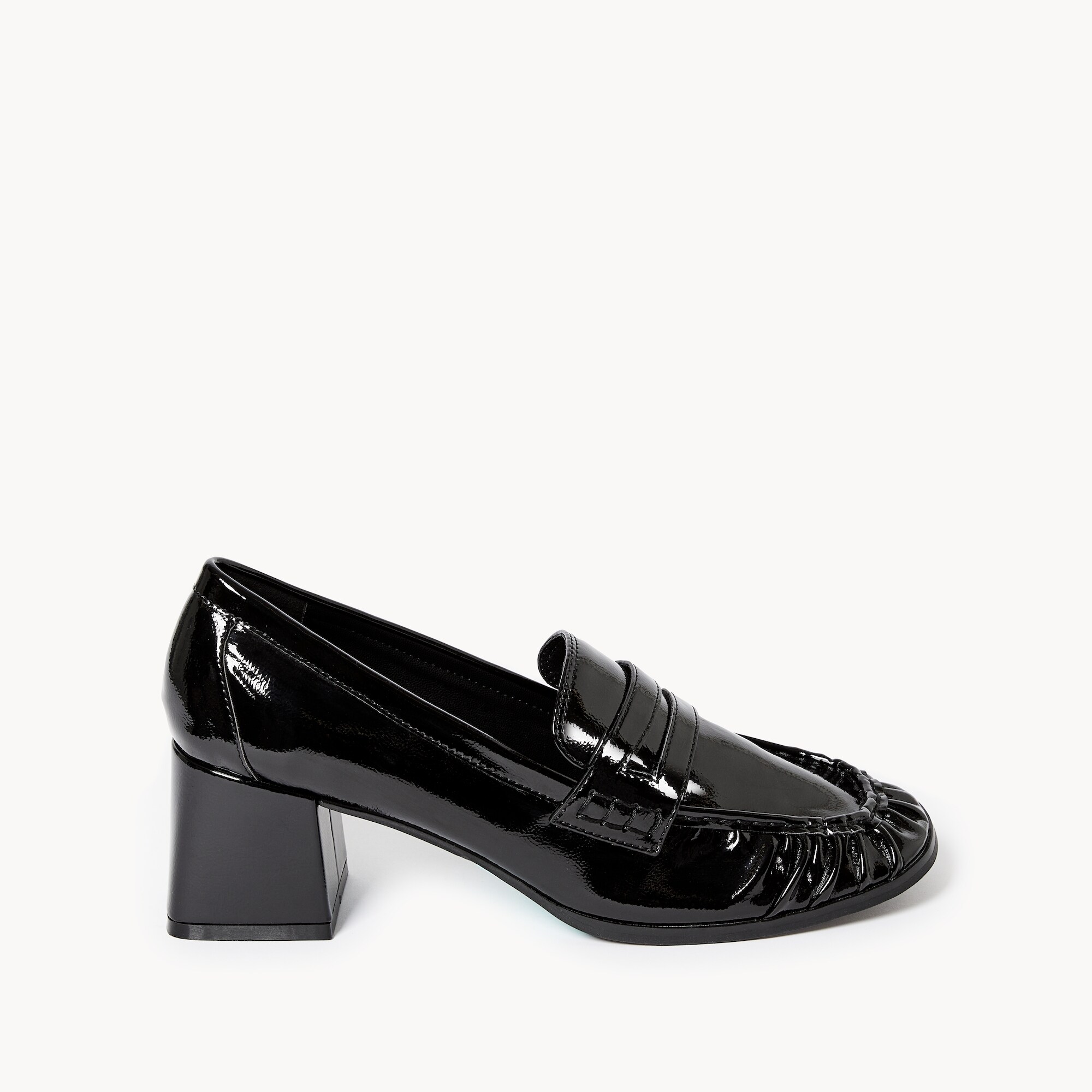 Block Heel Loafers