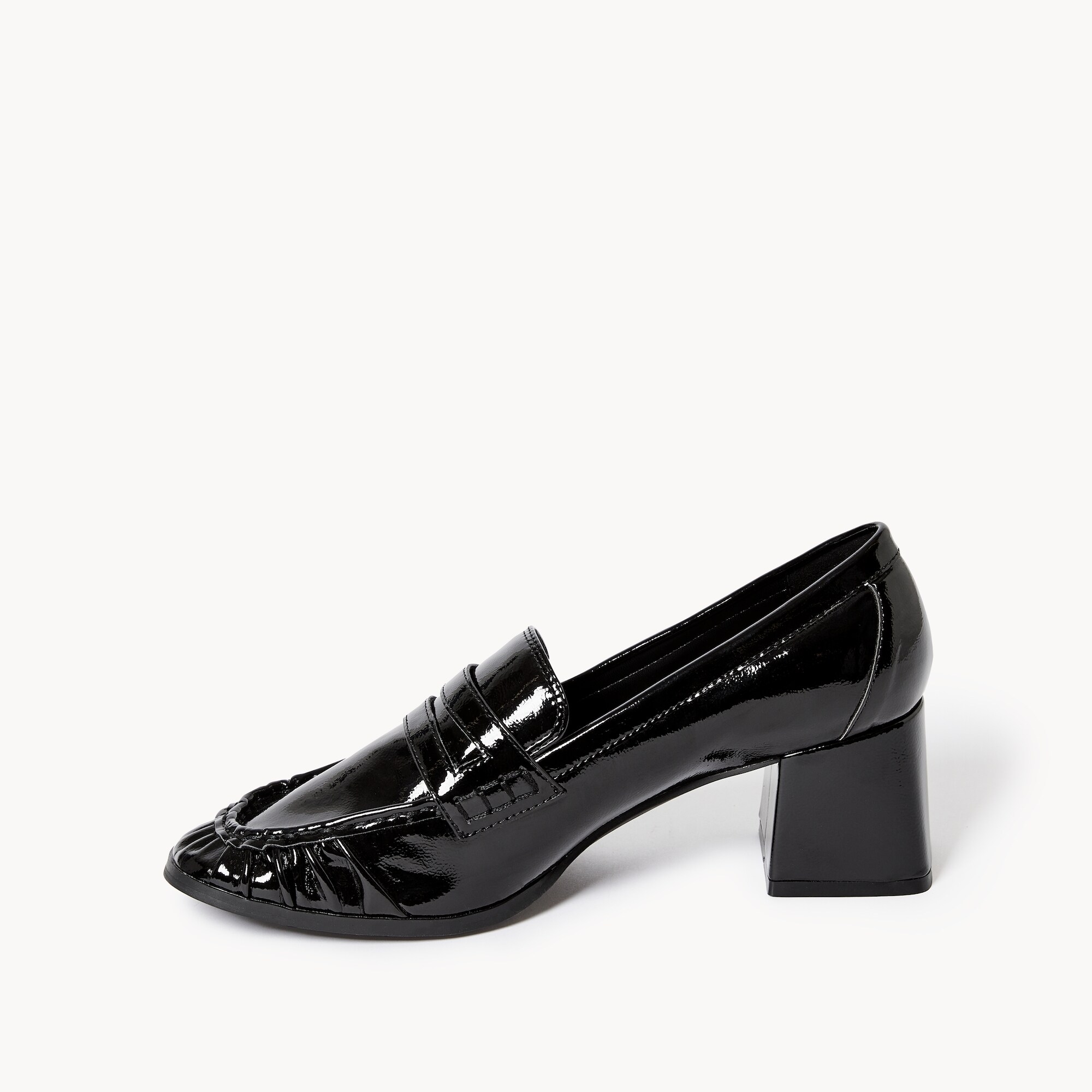 Block Heel Loafers