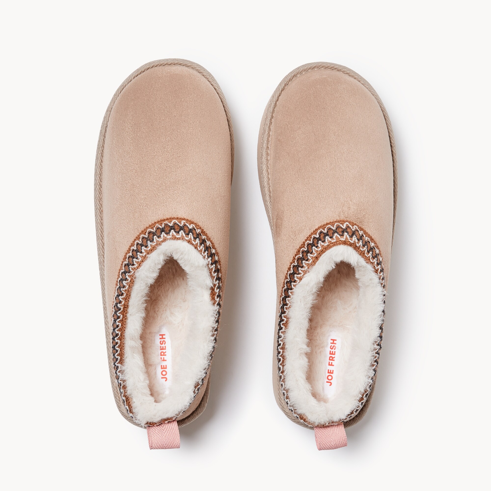 Cozy Platform Mules in Sand from Joe Fresh