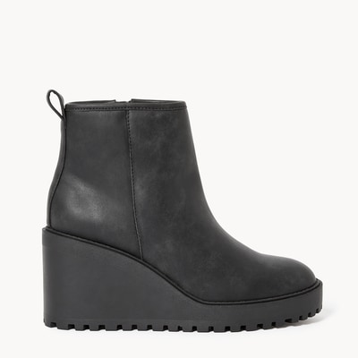 Bottillons à talon compensé - Noir