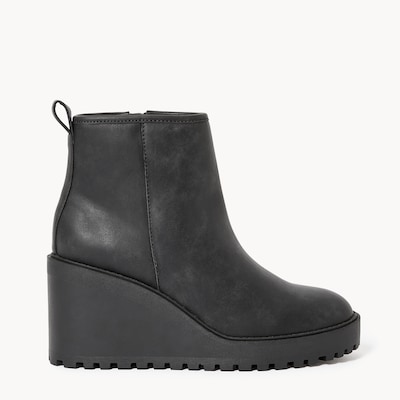 Bottillons à talon compensé - Noir