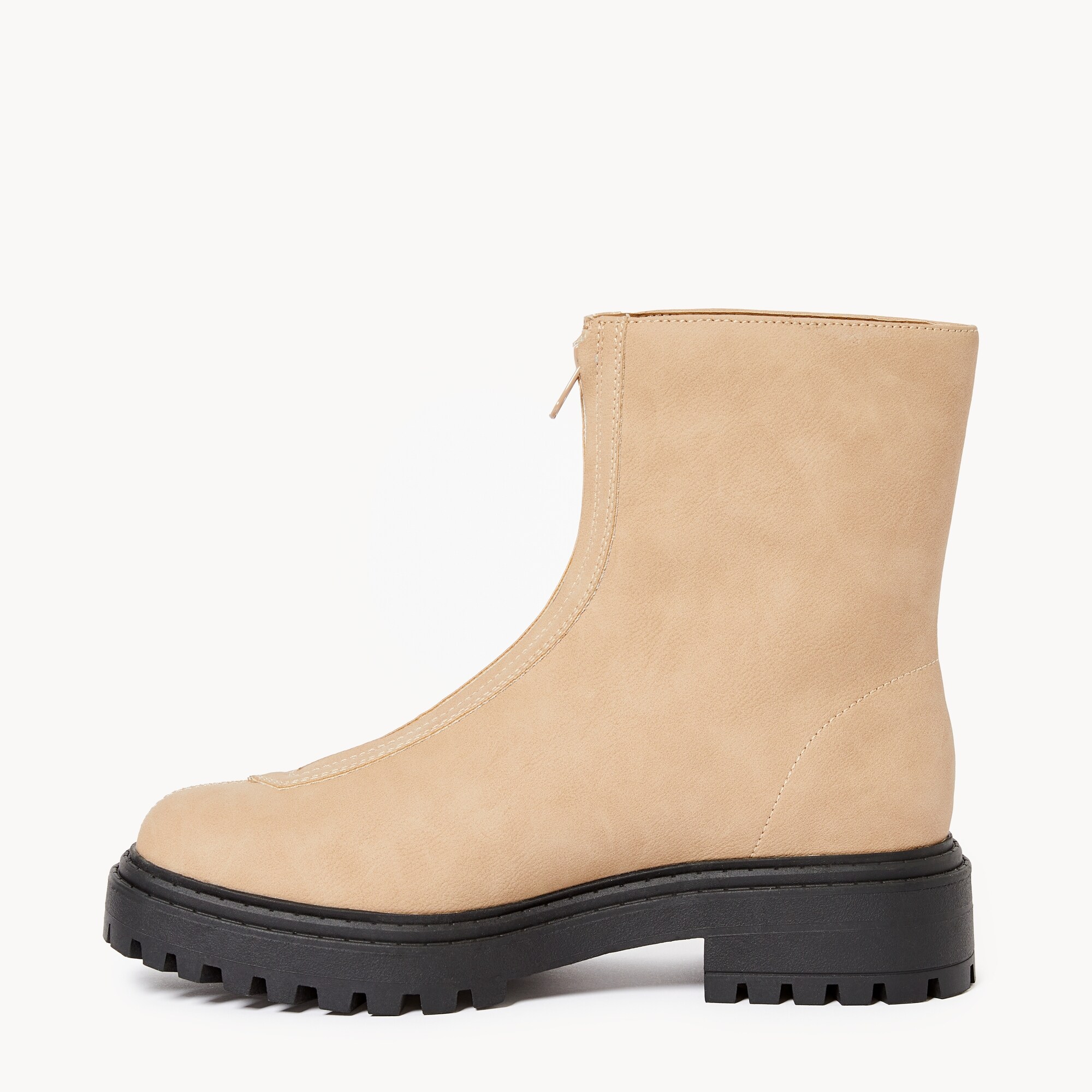 Front-Zip Dress Boots
