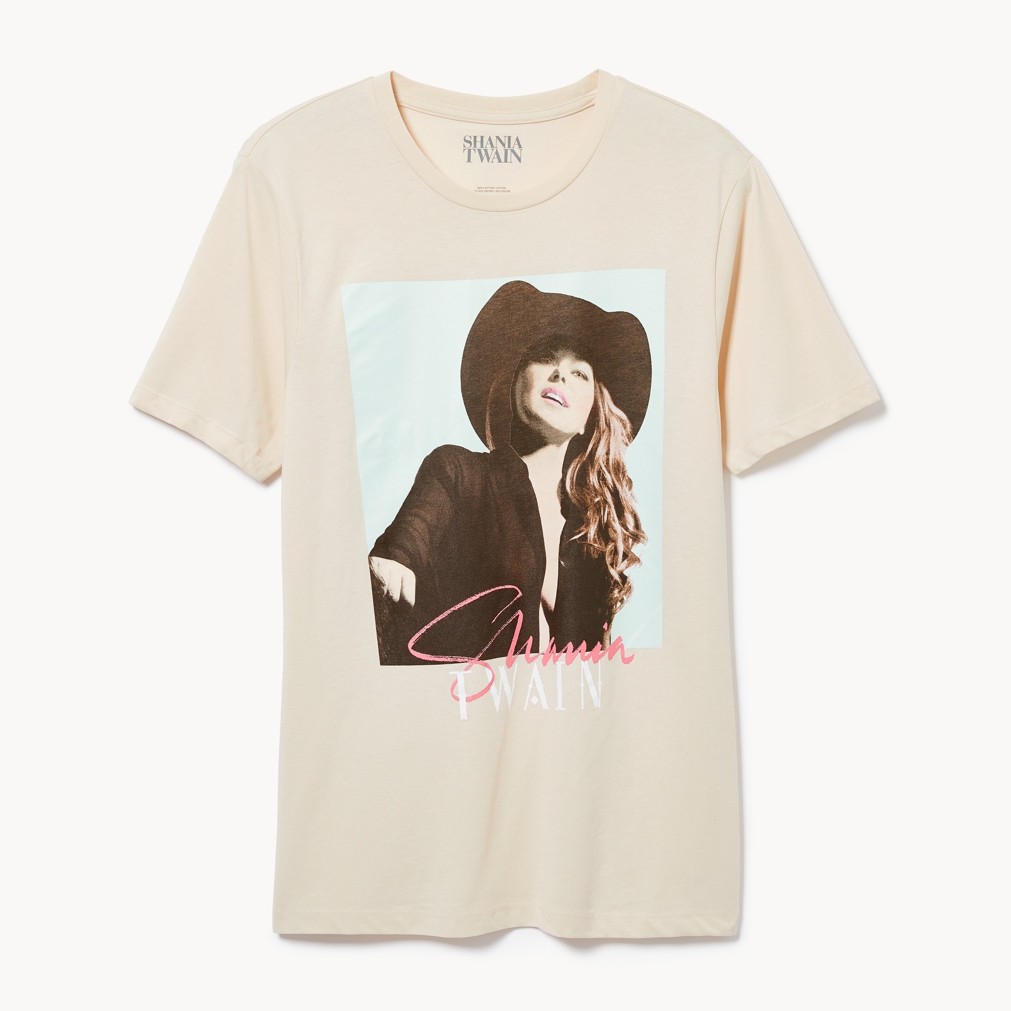 Shania Twain Relaxed Graphic T-Shirt in Cream from Joe Fresh