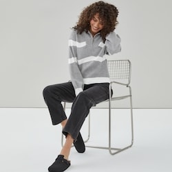 Chandail imprimé à demi-fermeture éclair NVLT 1 ea, 34,99 $/1ch