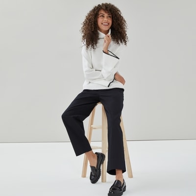 Chandail brodé à col roulé NVLT 1 ea, 34,99 $/1ch