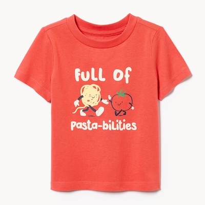 Baby Graphic T-Shirt - Coral