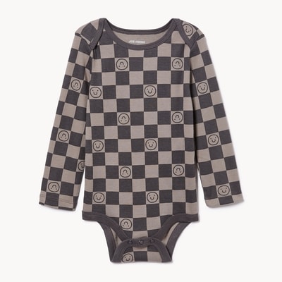 Baby Boys' Printed Bodysuit - Charcoal