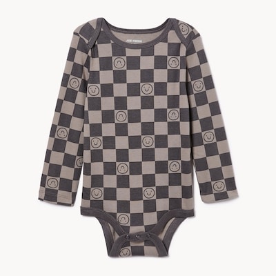 Baby Boys' Printed Bodysuit - Charcoal