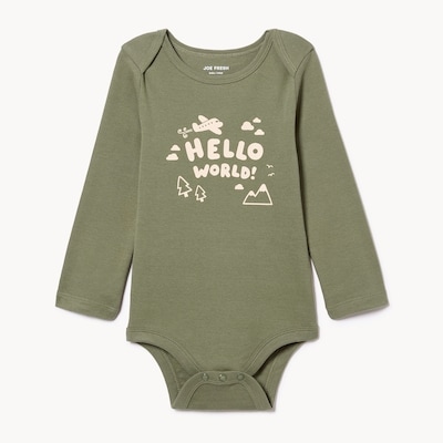 Joe Fresh Baby Boys' Graphic Long Sleeve Bodysuit 1 ea, $8.00/1ea