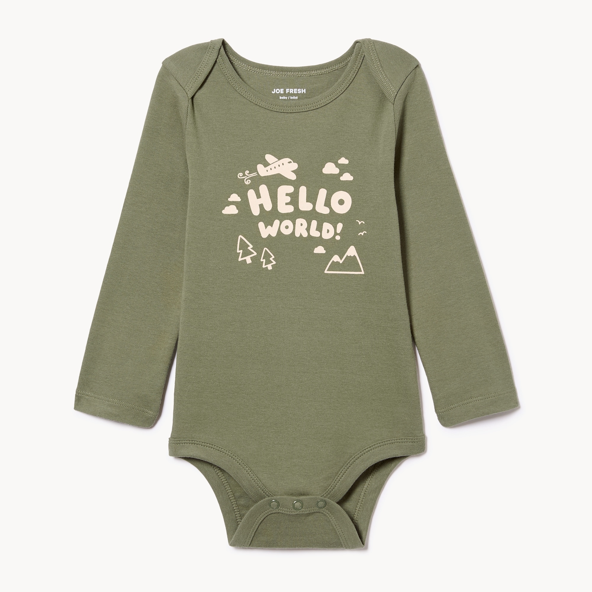 Baby Boys' Graphic Long Sleeve Bodysuit