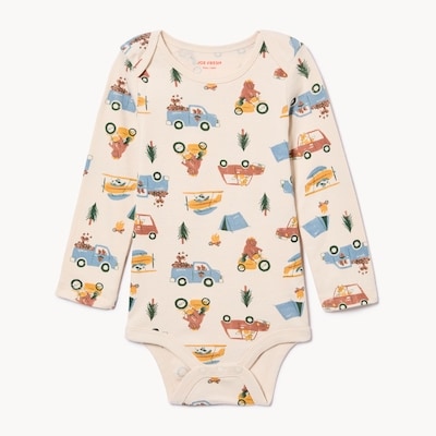 Joe Fresh Baby Boys' Printed Long Sleeve Bodysuit 1 ea, $8.00/1ea