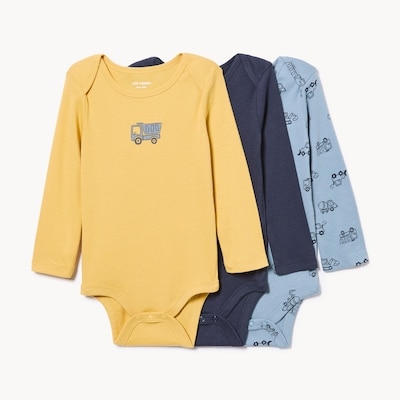 Ensemble de 3 cache-couches pour bébés garçons - Jaune