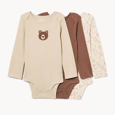 Ensemble de 3 cache-couches pour bébés garçons - Taupe