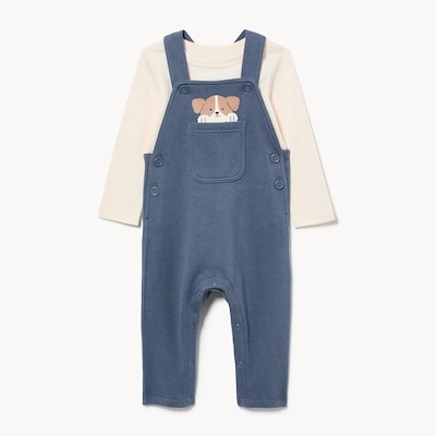 Joe Fresh Ensemble avec salopette en molleton, bébés garçons 1 ea, 24,00 $/1ch