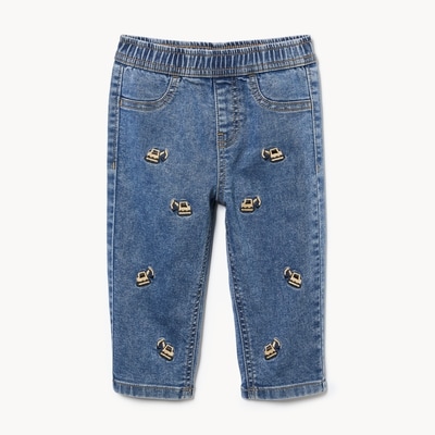 Baby Boys' Embroidered Jean - Medium Vintage